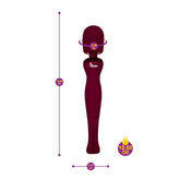 Viben Sultry Rechargeable Wand Massager in Ruby Electric Massager
